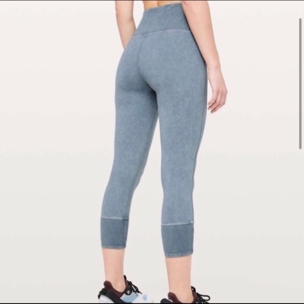 Lululemon Wunder Under Crop HR Rib